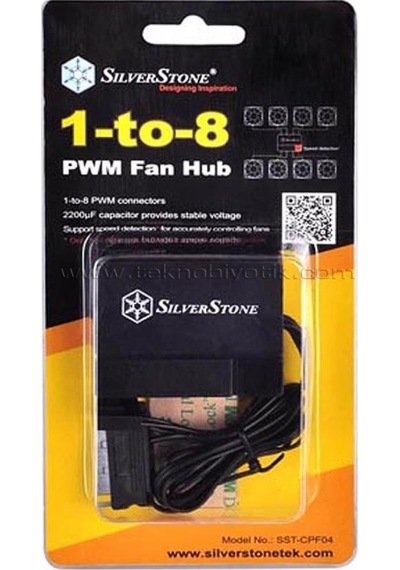 Silverstone 8 X 4Pin Pwm Fan Çoklayıcı Hub Sst Cpf04