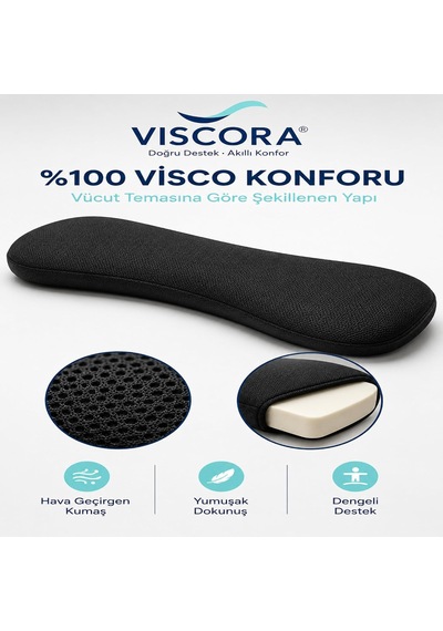 Vıscora Çok Amaçlı%100 Visco Kol, Bilek, Destek Pedi Fermuarlı Kılıf