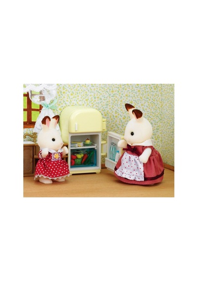 5014 Sylvanian Families Çikolata Kulaklı Anne Buzdolabı Seti +3 Yaş Çok Renkli