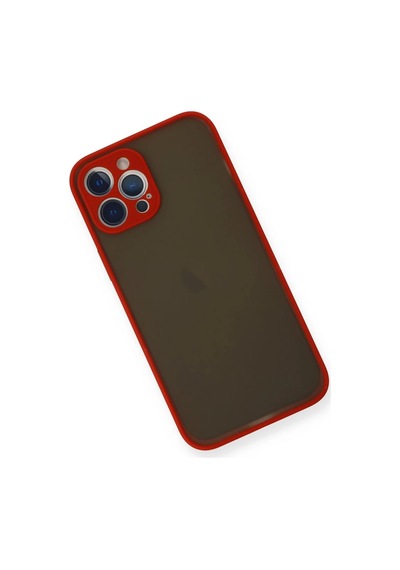 İphone 12 Pro Kılıf Montreal Silikon Kapak - Kırmızı
