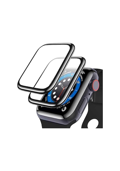 Watch 44mm Mkst Pmma Silikon Body Saat Ekran Koruyucu - Siyah