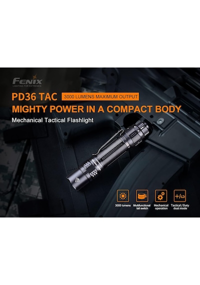 Fenix Pd36 Tac 21700 Güçlendirilmiş Gelişmiş Taktik Şarj Edilebil Çok Renkli