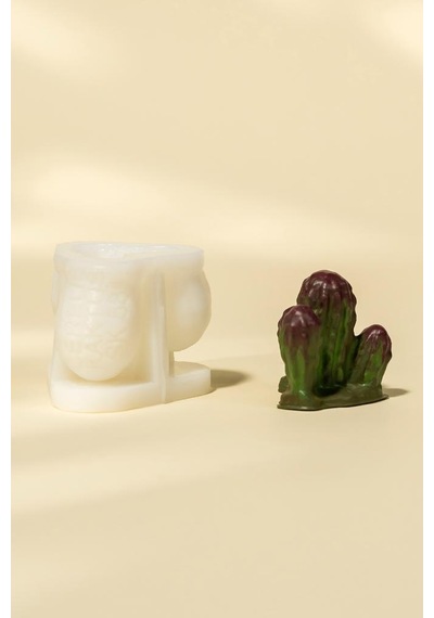 Cereus Kaktüs Silikon Mum Kalıbı