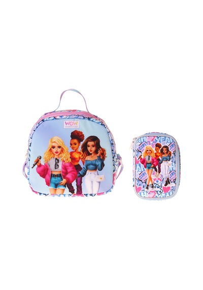 Wow Generation Kız Çocuk Music Lila Thermo Beslenme Çantası Ve Kalemlik Seti - Setwg-w6045 Lila - Mavi