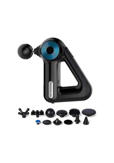 Derin Doku Masaj Aleti 12 Başlıklı 6 Kademeli Titreşimli Ultra Sessiz Ergonomik Tasarım 5 Saat Uzun Batarya Boyun S