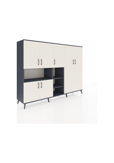 Hyperion Dolap 13 Raflı 7 Kapaklı 220x44x163 Antrasit-aytaşı/antr Antrasit-aytaşı/antrasit Hyperion Dolap 13 Raflı 7 Kapaklı 220x44x163 Antrasit-aytaşı/antr Antrasit-aytaşı/antrasit