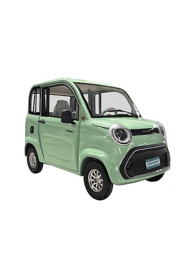 Rebat Yu3 3000w 72v 100ah Lityum Akülü Klimalı Kabinli Dört Tekerlekli Elektrikli Araç Yeşil