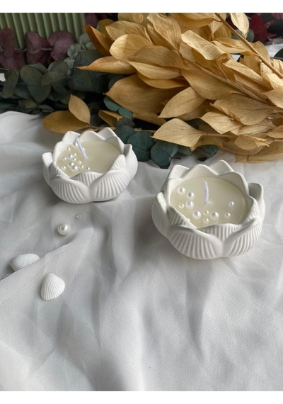 Bernami Vazo Pinterest 2'li Incili Lotus Mum Diğer