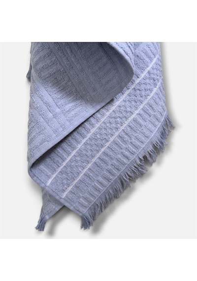 Botti Home %100 Pamuk Jakarlı Banyo Havlusu 100 X 150 Cm Çeyizlik Yumuşak Dokulu Havlu Bebek Mavisi