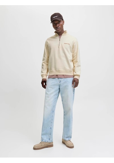 Jack & Jones Jack&jones Jornorrebro Yarım Fermuarlı Dik Yaka Erkek Sweatshirt 12282899 Beyaz Jack & Jones Jack&jones Jornorrebro Yarım Fermuarlı Dik Yaka Erkek Sweatshirt 12282899 Beyaz