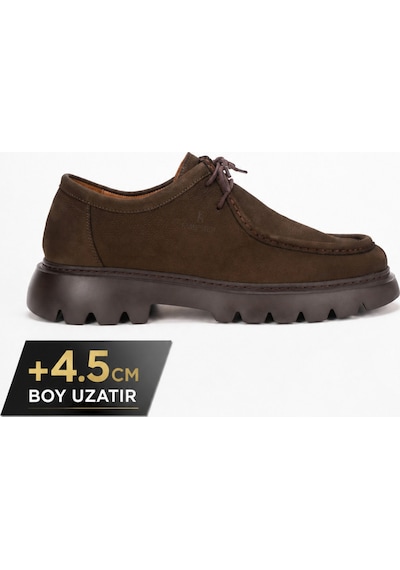 Fame Step Hakiki Deri Erkek Casual Ayakkabı Nubuk +4.5 Cm Boy Uzatan Kalın Taban Günlük Bağcıklı Comfort Vicenza Kahverengı Kahverengi Fame Step Hakiki Deri Erkek Casual Ayakkabı Nubuk +4.5 Cm Boy Uzatan Kalın Taban Günlük Bağcıklı Comfort Vicenza Kahverengı Kahverengi