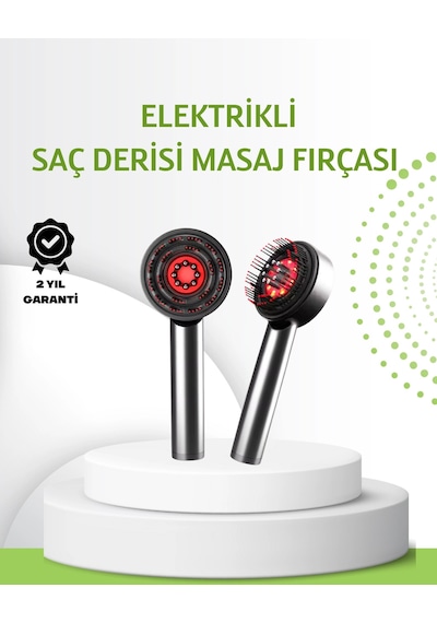Şarjlı Saç Derisi Masaj Cihazı Kırmızı Işık Ve 3d Tarak Dişli