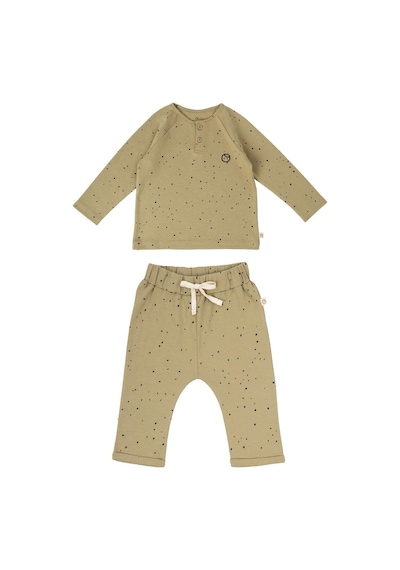 Littlegusto Little Gusto Bebek Pijama Takımı Cosmos Haki Organik Pamuk Çok Renkli