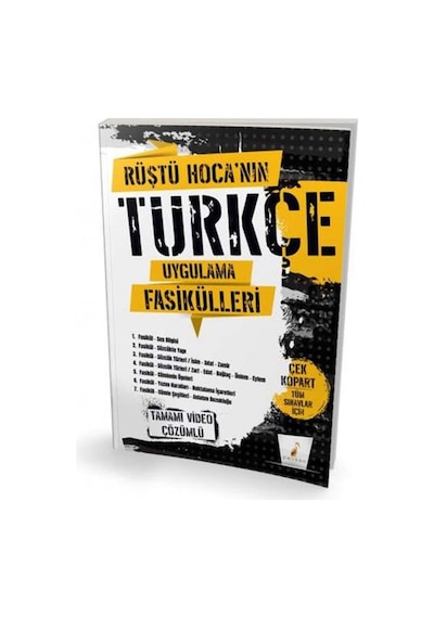 Rüştü Hoca'nın Türkçe Uygulama Fasikülleri Tamamı Video Çözümlü  -  Rüştü Bayındır  -  Pelikan Yayınları