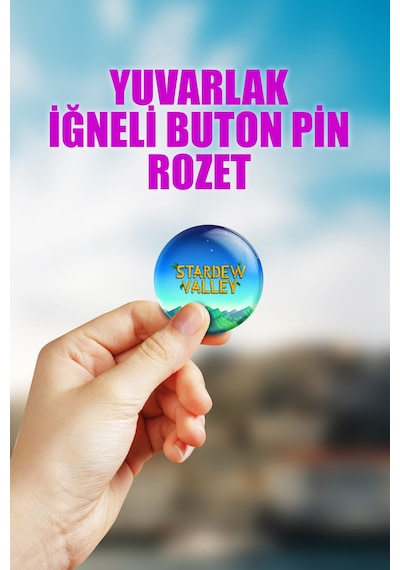 Stardew Valley Video Oyun Çanta Süsü İğneli Buton Rozet Seti 1 Adet Tekli