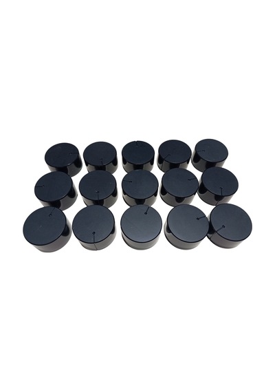 15 Adet Plastik Siyah Ses Kontrol Pot Başlığı 35x18mm 6mm D Tip Mile Uygun