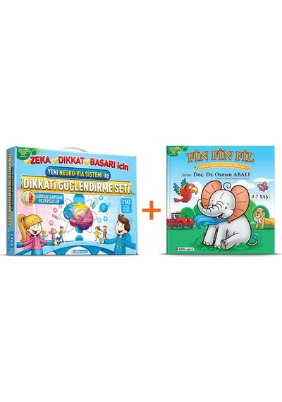 Adeda Dikkati Güçlendirme Seti 2 Yaş + Fin Fin Fil