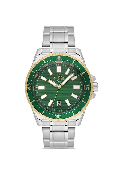 Platin Erkek Kol Saati Pl-1221ga-d10 Gold - Gümüş