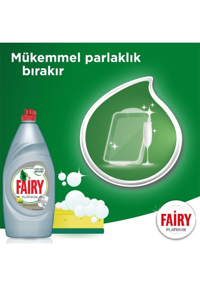 Fairy Platinum Limon Kokulu Sıvı Bulaşık Deterjanı 870 ML