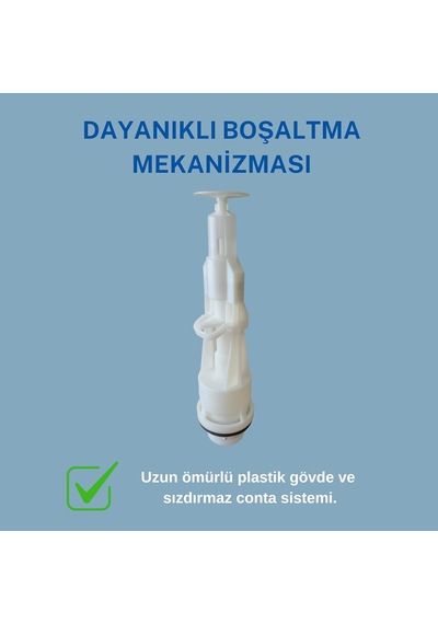 Rezervuar İç Takımı Tam Set Şamandıralı Dolum Ve Boşaltma Mekanizması, Pirinç Su Giriş Bağlan Renksiz
