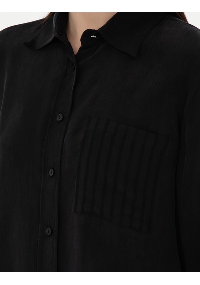 Pierre Cardin Kadın Gömlek Desenli 50305757-vr046 Siyah