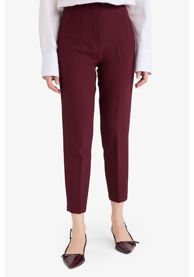 DeFacto Carrot Fit Crop Klasik Kumaş Pantolon Fermuarlı Yüksek Bel Basic Düz Dar Paça C2466AX25SPBR171 DeFacto Carrot Fit Crop Klasik Kumaş Pantolon Fermuarlı Yüksek Bel Basic Düz Dar Paça C2466AX25SPBR171