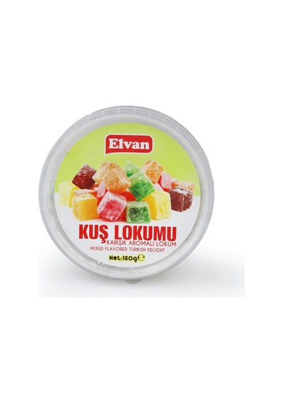 Elvan Meyve Aromalı Kuş Lokumu 150 Gr. (1 Adet)