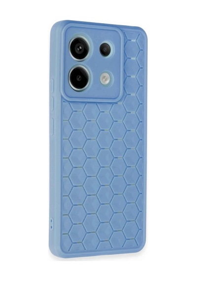 Xiaomi Redmi Note 13 Pro 5g Kılıf Petek Silikon Kapak - Mavi 0.2M-Çok Renkli