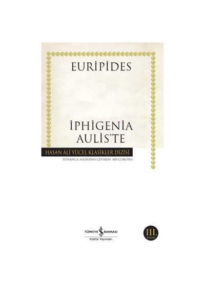 Iphigenia Aulis’Te - Hasan Ali Yücel Klasikleri