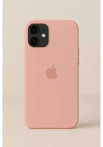 Apple Uyumlu iPhone 12 / 12 Pro Lansman Içi Kadife Silikon Logolu Kılıf Yavru Ağzı