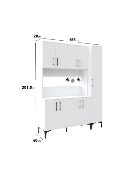 Plain Metal Ayak Metal Kulp Pla9155 Kahve Köşesi 9 Kapaklı Çok Amaçlı Dolap Erzak Dolabı Kiler Dolabı Saklama Dolabı Beyaz Plain Metal Ayak Metal Kulp Pla9155 Kahve Köşesi 9 Kapaklı Çok Amaçlı Dolap Erzak Dolabı Kiler Dolabı Saklama Dolabı Beyaz