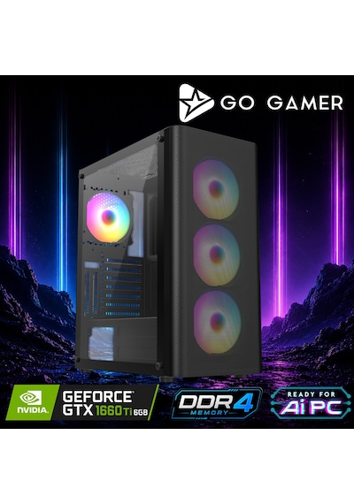Go Gamer E275 i5-10400F 16 GB 512 GB SSD GTX1660Ti 6 GB Free Dos Oem Paket Masaüstü Oyuncu Bilgisayarı