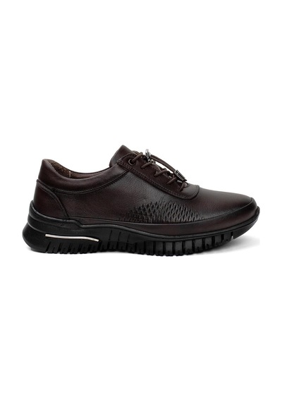 Voyager 9407 Kadın Hakiki Deri Comfort Casual Ayakkabı Kahve Kahve