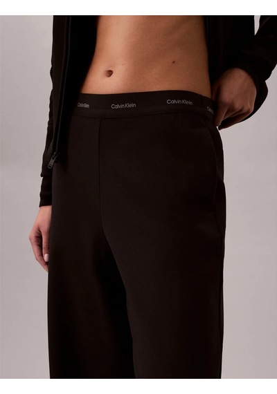 Calvin Klein Ponte Logolu Bel Bantlı Kadın Siyah Eşofman Altı Lv044e622g-ub1 Siyah