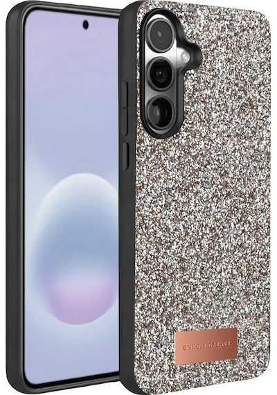 Cosmotex Onegif Samsung Galaxy A37 5g Bright Simli Kapak - Gümüş