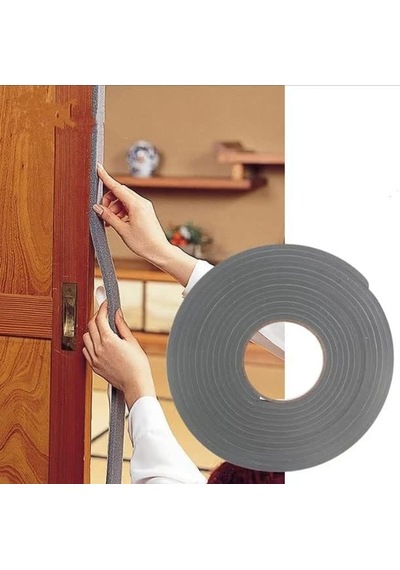 Tr Kapı Pencere İzolasyon Bandı Yapışkan Sünger 5 Mm Kalınlık 20 Mm Genişlik 10 Metre Uzunluk/eva-5 20