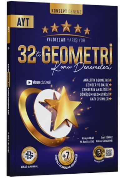 Yıldızlar Yarışıyor Ayt Geometri 32 Li Konu Denemeleri
