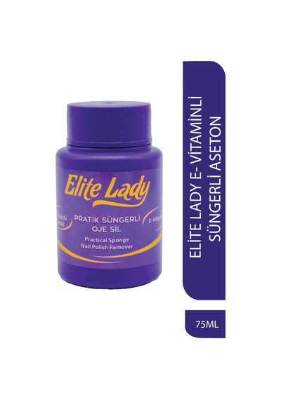 Elite Lady Süngerli E-Vitaminli Aseton 75 ML