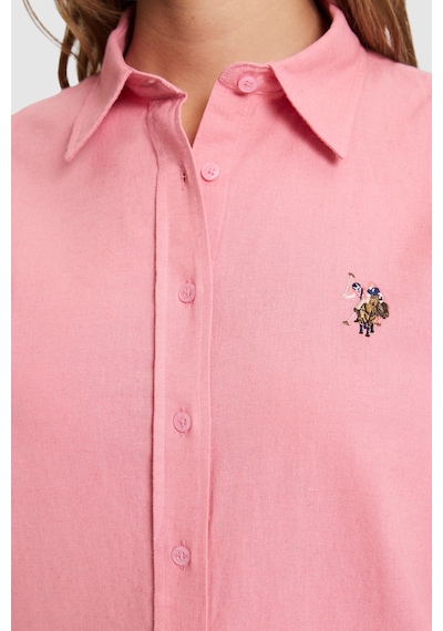 U.s. Polo Assn. Kadın Pembe Gömlek Basic 50320204-vr041