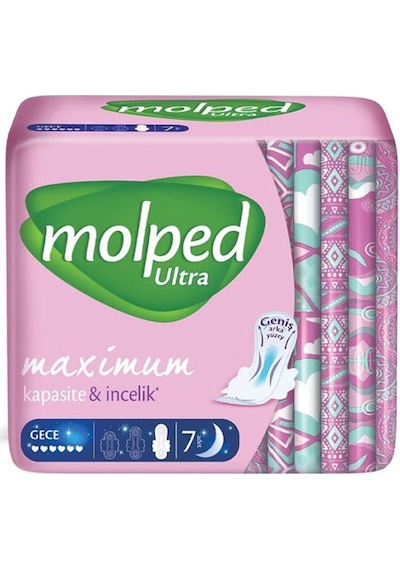 Molped Ultra Hijyenik Ped Gece 7'li