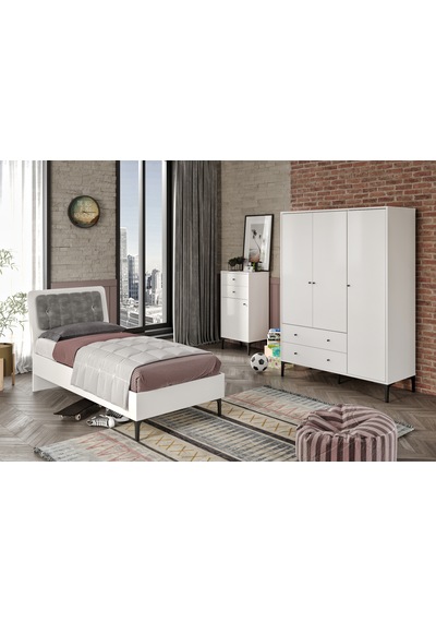 Focus White Genç Odası %100mdf Beyaz