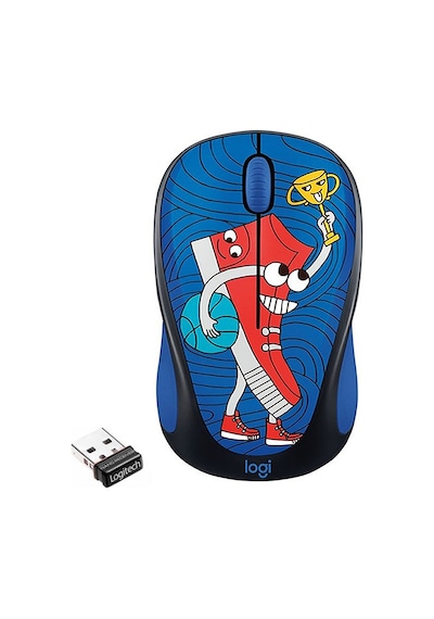 Logitech M238 Kablosuz The Doodle Collection Sneaker Head Mouse