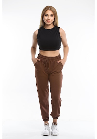 Monox Kadın Oys Jogger Modal Eşofman Altı Bordo