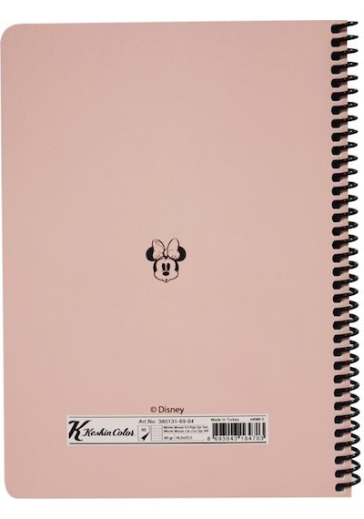 Keskin Color Disney More Bows Less Drama Çizgili Defter 16.5X22.5 Pudra - Siyah
