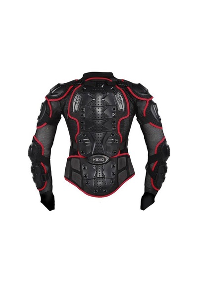 Vexo Full Koruma - Body Armour Siyah - Kırmızı