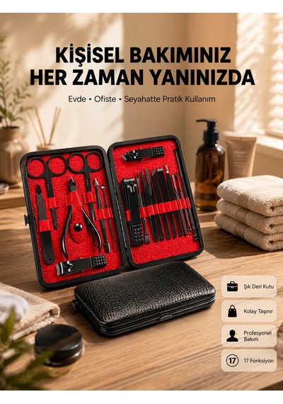 Profesyonel Paslanmaz Çelik Manikür &amp Pedikür Seti Yeni Nesil