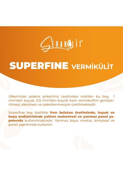 Serakülit Vermikülit - Superfine 10 Litre