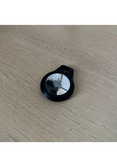 Apple Uyumlu AirTag İçin Dizayn Edilmiş Kılıf Anahtarlık Keychain Siyah
