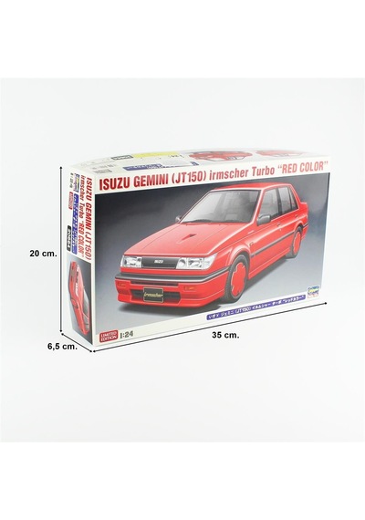 Hasegawa 20664 1/24 Ölçek, Isuzu Gemini Jt150 Irmscher Turbo Red Color , Limited Edition Otomobil Plastik Model Kiti