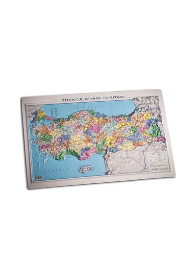 Gürbüz 35X50 Kabartma Türkiye Haritası Siyasi
